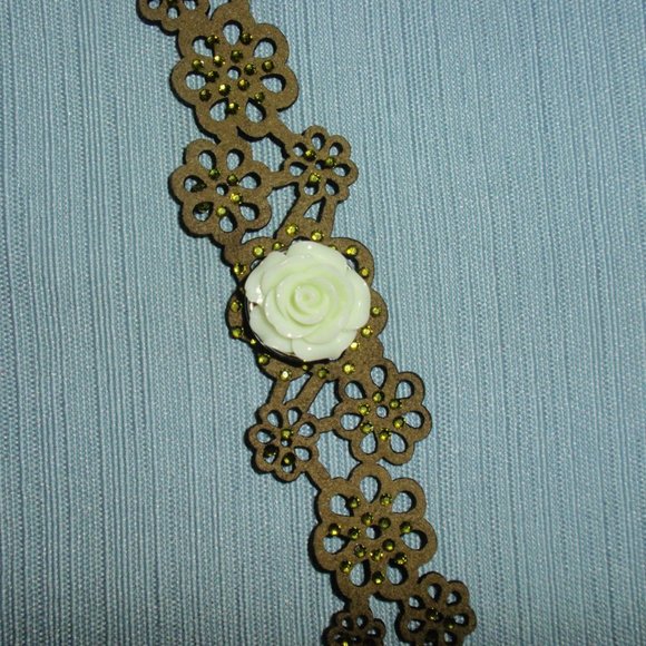 18mm Snap Bracelet Jewelry Bundle With 4 Snaps Rose Flowers - Picture 11 of 12